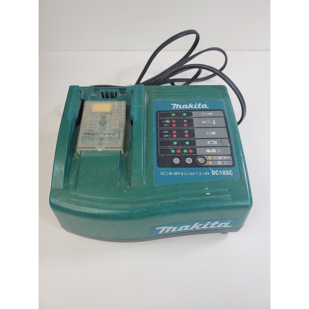 Makita Battery Charger Lithium Ion 7.2V 18V Ni MH Tested Genuine OEM DC18SC